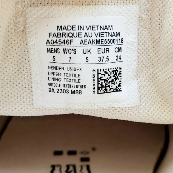 Converse CTAS OX Phantom Violet Women's 7 - Picture 6 of 6